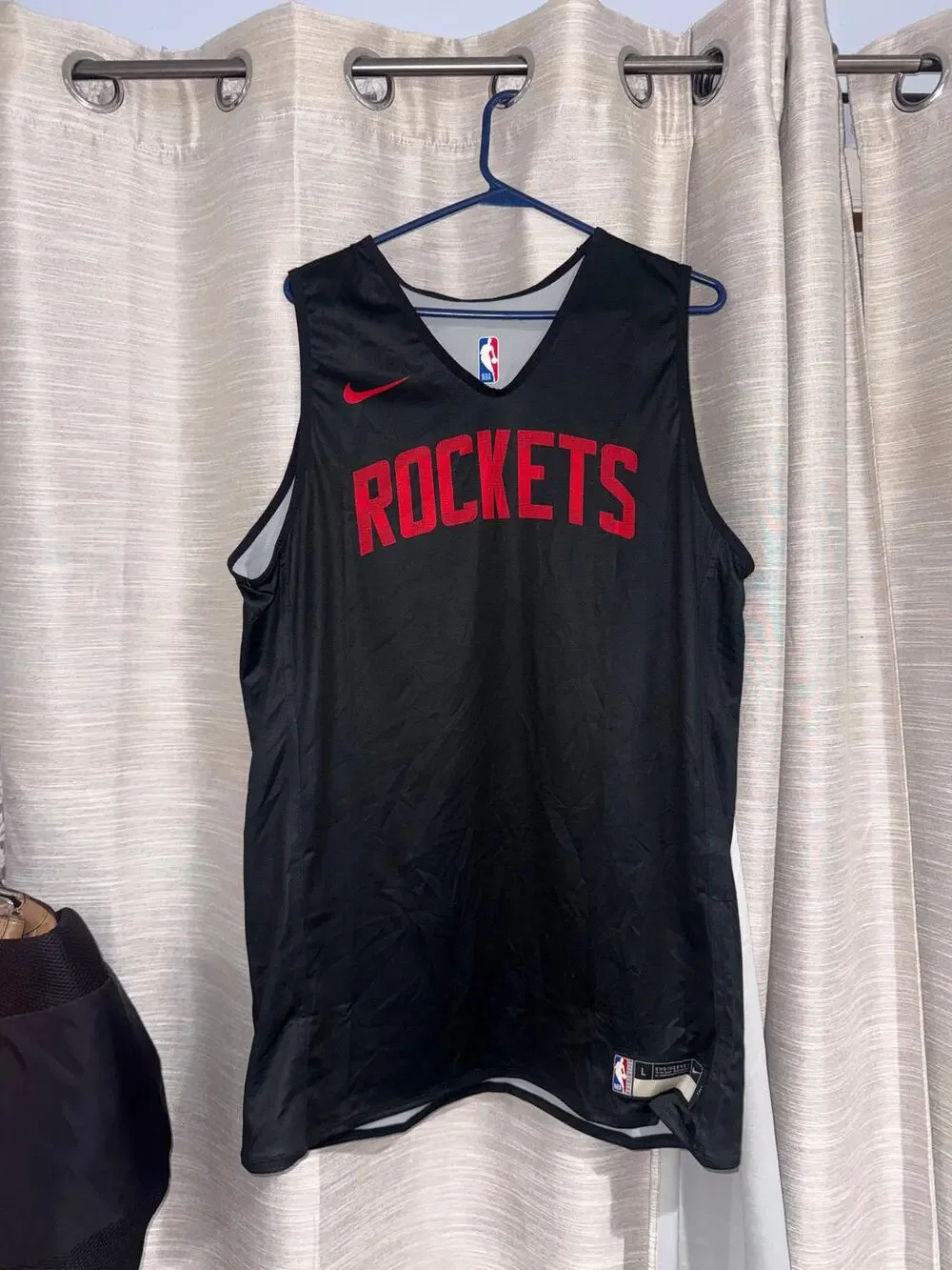 HOUSTON ROCKETS NIKE NBA Reversible Practice Jersey Mens Size L Tall